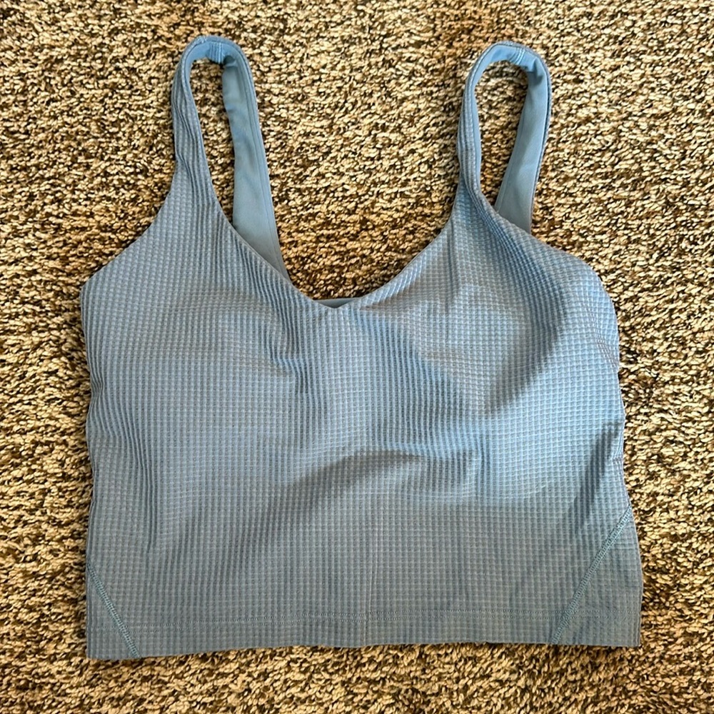 Lululemon Scoop Neck Yoga Tank Utility Blue